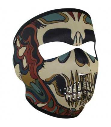 ZAN FULL FACE MASK PSYCHEDELIC SKULL ONE SIZE