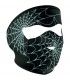 ZAN FULL FACE MASK GLOW-IN-THE-DARK SPIDER WEB ONE SIZE