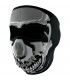 ZAN FULL FACE MASK CHROME SKULL ONE SIZE