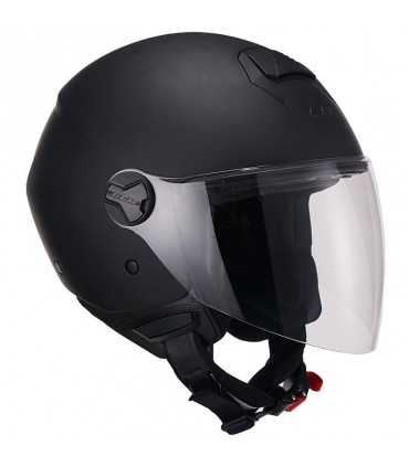 Casco jet Cgm 107A Florence long nero opaco