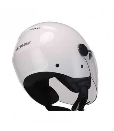 Casco jet Cgm 107A Florence long bianco