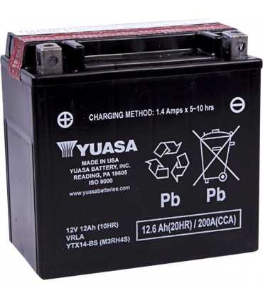 YUASA YTX14-BS BATTERIE 12V 150 MM X 86 MM X 145 MM LEAD ACID MAINTENANCE FREE