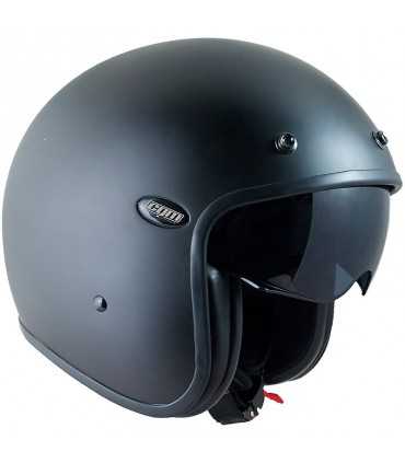 Casco jet in fibra Cgm Porto nero opaco