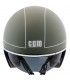 Casco jet Cgm Savana verde gommato