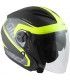 Casco jet Cgm 130s Apache nero giallo opaco