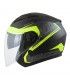 Casque jet Cgm 130s Apache noir jaune matt