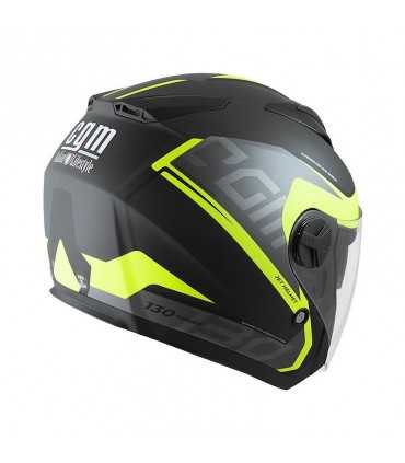 Casco jet Cgm 130s Apache nero giallo opaco