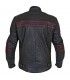 Motorcycle jacket Prexport Stripes black bordeaux