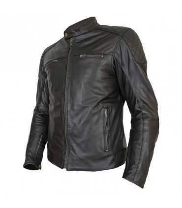 Lederjacke Frauen Prexport Diamond schwarz