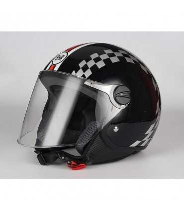 Casco jet BHR 710 Racing nero