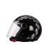 Casco jet BHR 710 Racing nero