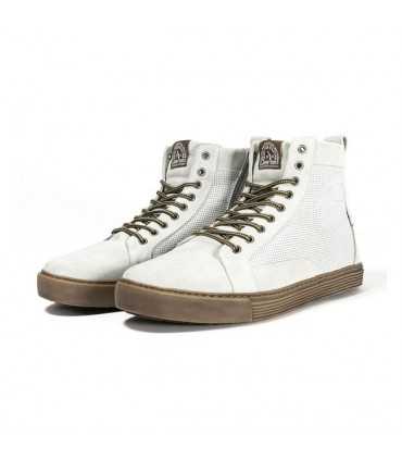 JOHN DOE MOTORRAD SNEAKERS NEO WHITE BROWN CE