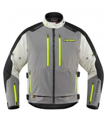 Icon Raiden Motorradjacke grau