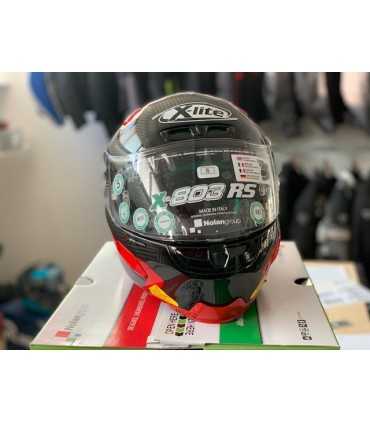 Casque X-lite X-803 Rs Ultra Carbon Hot Lap rouge