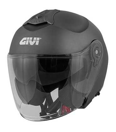 Casco jet Givi X.22 Planet solid titanio opaco