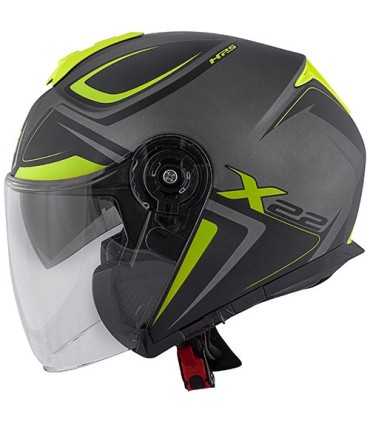 Casco jet Givi X.22 Planet Hyper titanio giallo