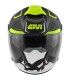 Casque jet Givi X.22 Planet Hyper titan jaune