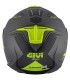 Casco jet Givi X.22 Planet Hyper titanio giallo