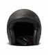 DMD Retro solid black matt helmet