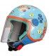 Casco jet bambino BHR Robot blu