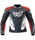 Motorradjacke Berik Sport 2.0 schwarz weiß rot