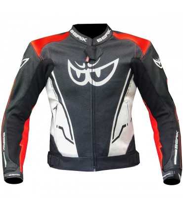 Veste moto Berik Sport 2.0 noir blanc rouge