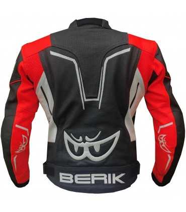 Veste moto Berik Sport 2.0 noir blanc rouge