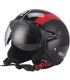 Sparco Bhr Jet Helm schwarz rot