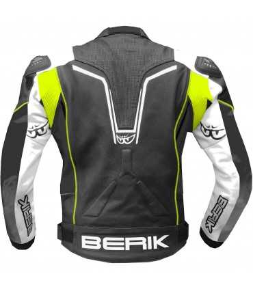 Motorradjacke Berik Sport 2.0 schwarz weiß gelb