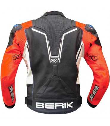 Veste moto Berik Sport 2.0 noir blanc rouge bleu