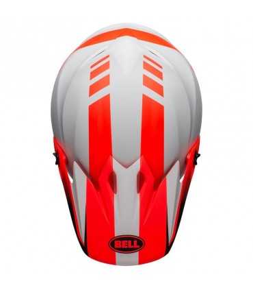 Casco Cross Bell MX-9 Mips Dash grigio rosso