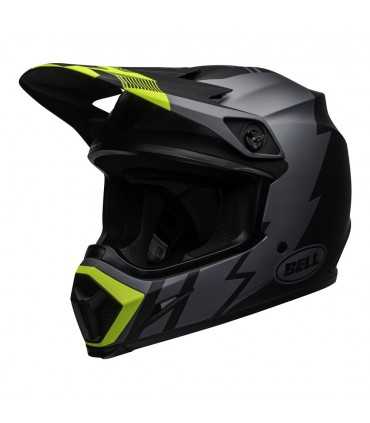 Casco Cross Bell Mx 9 Mips Strike grigio giallo