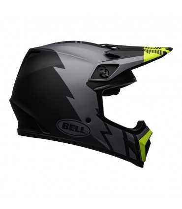 Casco Cross Bell Mx 9 Mips Strike grigio giallo