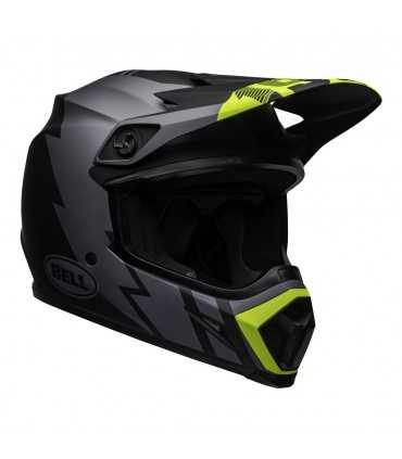 Cross Bell Mx 9 Mips Strike grau gelb Helm