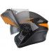 Casco modulare Cgm Dresda nero opaco arancio