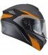 Casco modulare Cgm Dresda nero opaco arancio