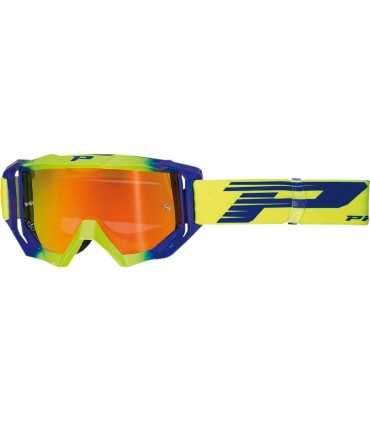 Progrip maschera cross 3200-325 FL giallo fluo/blu elettrico