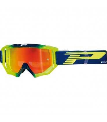 Progrip maschera cross 3200-336 FL blu navy/giallo fluo