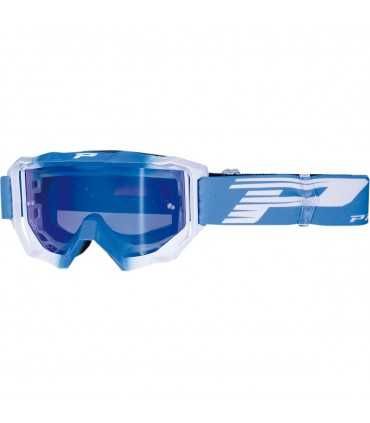 Progrip maschera cross 3200-327 FL azzurro/bianco