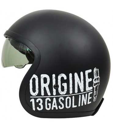 Casco jet Origine Sprint Gasoline 13 nero opaco