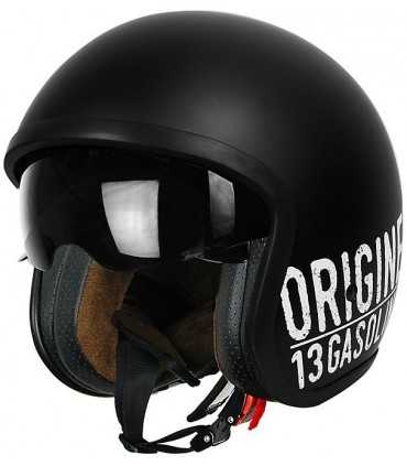 Casco jet Origine Sprint Gasoline 13 nero opaco