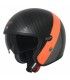 Casco Jet Origine Sirio Crono nero opaco arancio