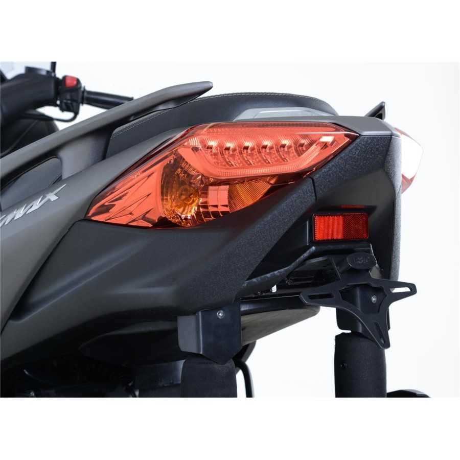 Porte plaque moto interchangeable alu noir moto o scooter