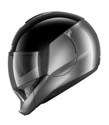 Shark Evo Jet Klapphelm Dual Blank Grau