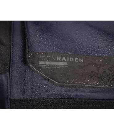 Icon Raiden waterproof pants CE blue