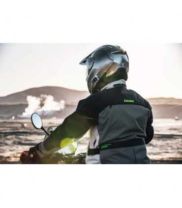 Icon Raiden Motorradjacke grau