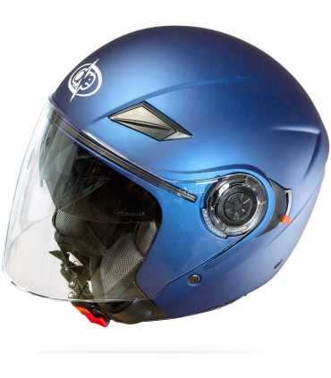 Casco jet One Alfa blu opaco