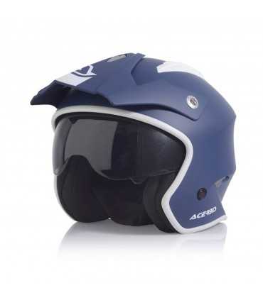 Casco jet Acerbis Aria blu