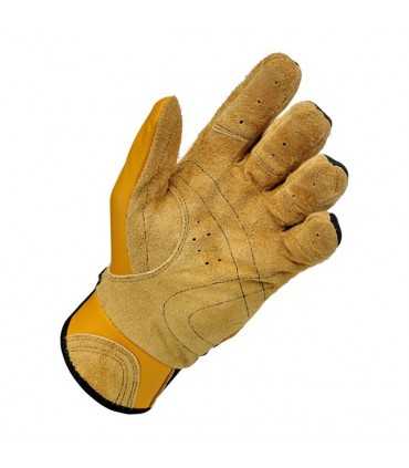 Gants en cuir Biltwell bantam tan noir