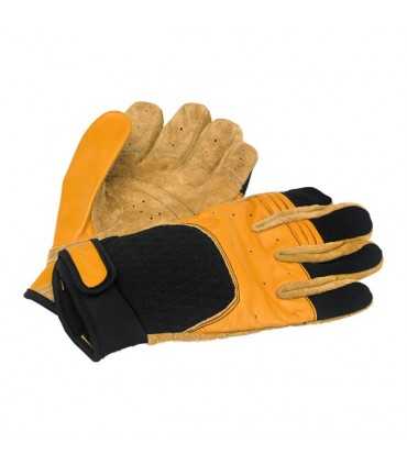 Gants en cuir Biltwell bantam tan noir